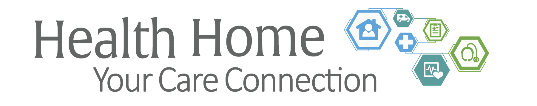 Health home logo with graphics