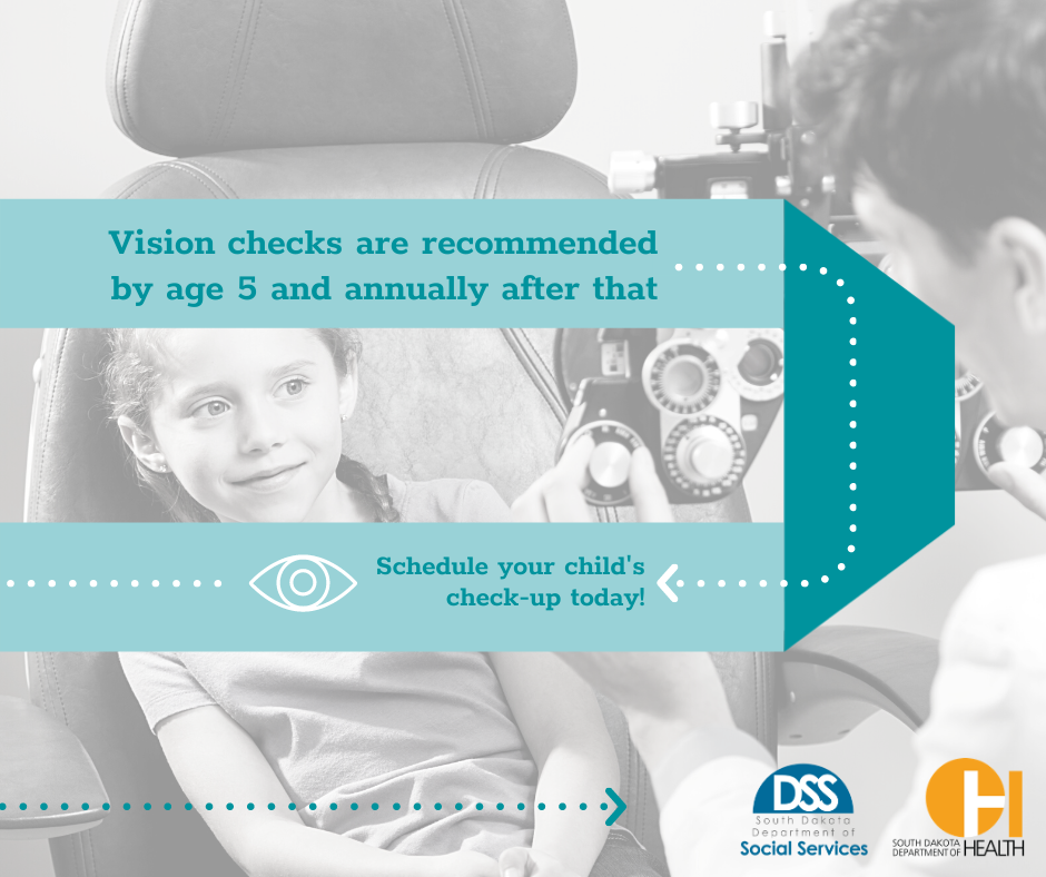 Vision checks are recommended by age 5 and annually after that